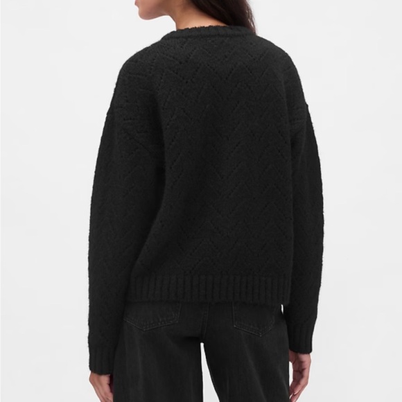 GAP Fuzzy Pointelle Cardigan BNWT - Picture 3 of 5